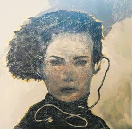 Femme en col&egrave;re, sorci&egrave;re, nuage