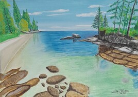 PLage pr&egrave;s de Lacanau