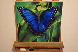 peinture tableau de papillon par joky kamo