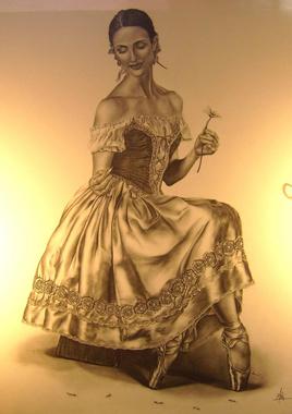 Giselle effeuillant la marguerite