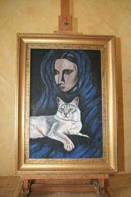 FEMME AU CHAT