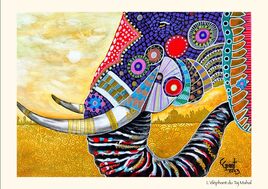 L'&eacute;l&eacute;phant du Taj Mahal