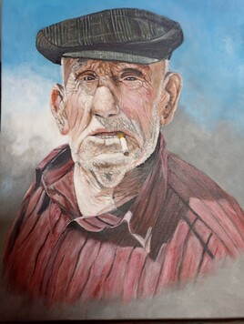 Le vieux a la cigarette