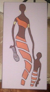 maman avec son b&eacute;b&eacute; afraicain