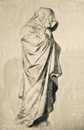 Homme debout drapé / Drawing A standing man dressed in a sheet