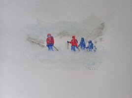 Temp&ecirc;te sur la Mer de Glace