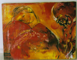 Ange et sceptre de vigne