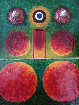 Plan&egrave;tes et oeil bleu