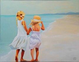 Les filles sur la plage