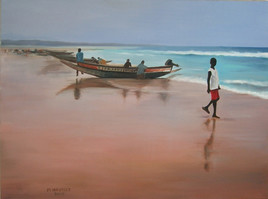 La plage de Kayar (Sénégal)