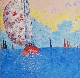 De nombreux voiliers en action