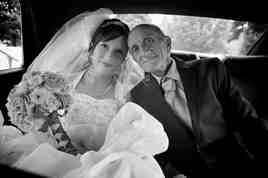 Le p&egrave;re et sa fille a son mariage