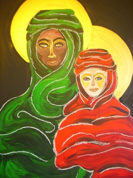 la vierge noire et le Christ