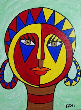 MASQUE TRIBAL TRADITIONNEL