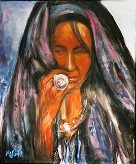 Femme touareg au bijou