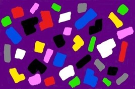 peinture abstraite / abstract painting - ref. 054  (130x81cm)