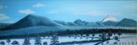 Puy-de-Dôme peinture panoramique