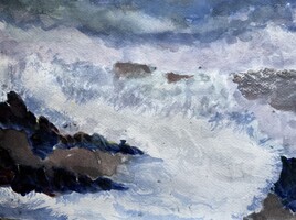 C&ocirc;t&eacute; rocheuse et temp&ecirc;te
