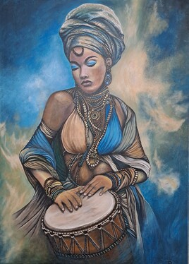 FEMME AU TAMBOUR