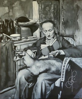 "Le lecteur &agrave; la ch&egrave;vre"