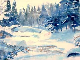 paysage de neige
