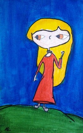 La petite robe rouge - Assia