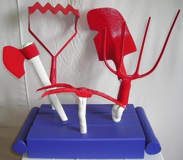 Plate-bande d'outils agricoles r&eacute;publicains