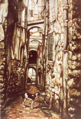 克劳德&middot;杜波依斯（Claude Dubois）的水彩画（Vintimille "SOLITUDE"）