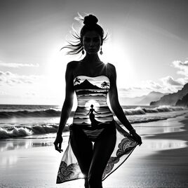 Surrealism #7 - Une femme Une plage