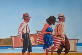 Douce jeune femme sur la plage