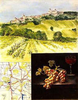 affiche vins de Vezelay