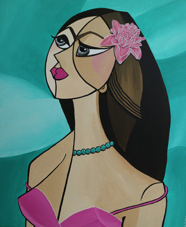 Lady Rose de Porcelaine - 55x46 cm.