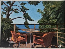 Les fauteuils en terrasse