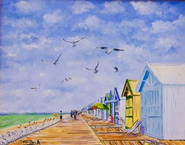 Les planches de CAYEUX/MER huile 41x33