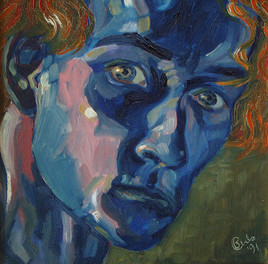 Autoportrait bleu