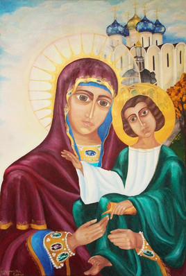 St.Maria. 100 cm 80 cm Martynova Elena artist