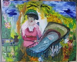 Femme au berceau