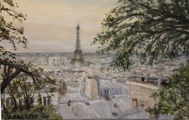 PARIS Vue de la butte Montmartre