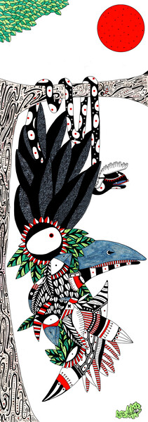 75 - L'oiseau et le serpent