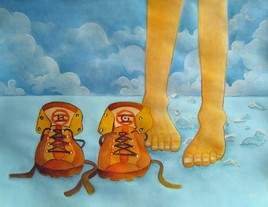 A c&ocirc;t&eacute; de mes pompes