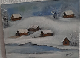 Maisons dans la neige
