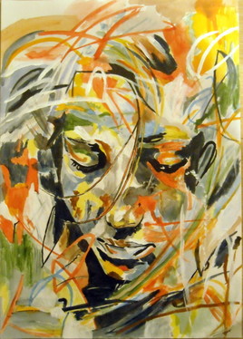 jeune femme tout en couleur