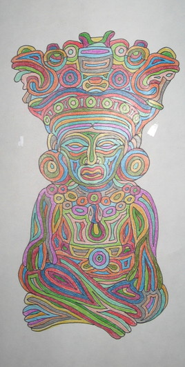 Statue Maya 3