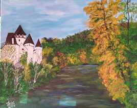 La loue . Paysage féerique d automne