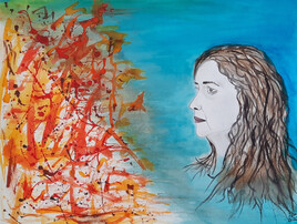 "Femme pensive et triste" "Femme pensive et triste"