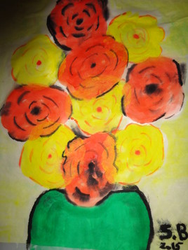 Bouquet jaune et orange par S.B. - 2015