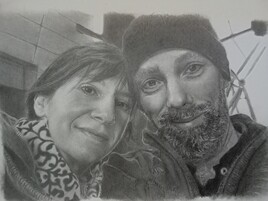 Nous deux à la patinoire