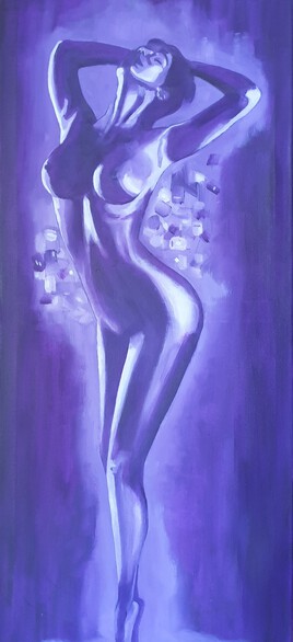 Femme / violet / artistique sensuel