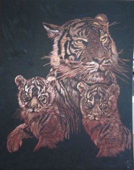 Famille de tigre