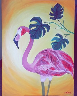 La flamme rose